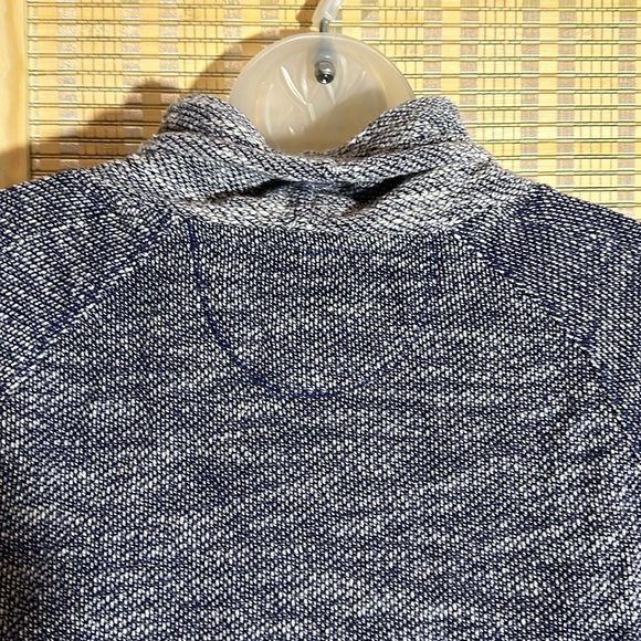 Kensie Performance Drawstring Cowlneck Half Sleeve Sweater Kangaroo Pocket Small - Picture 12 of 16